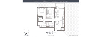 2 Bedroom A floor plan
