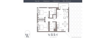 2 Bedroom B floor plan