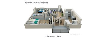 2 Bed 1 Bath