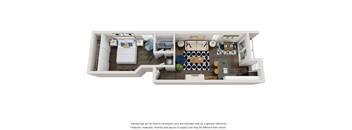 Plan B  1 Bedroom