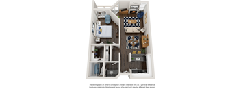 Plan C 1  Bedroom