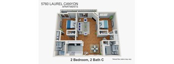 2 Bed 2 Bath