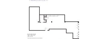 a floor plan of a house with a bedroom and a living room