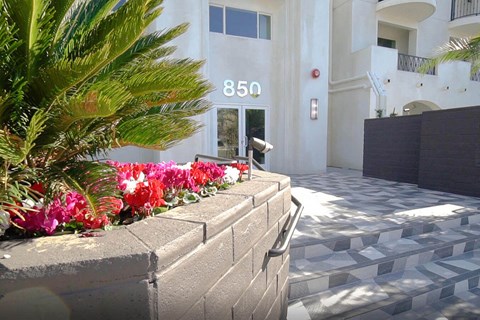 A building with the number 850 on it.