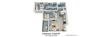 2 Bed, 2 Bath B3