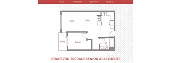 a floor plan of the bradford terrace senior apartments