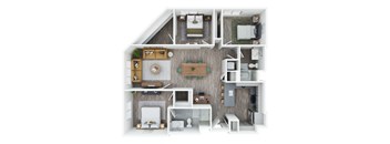 2 bedroom floor plan  the residences at