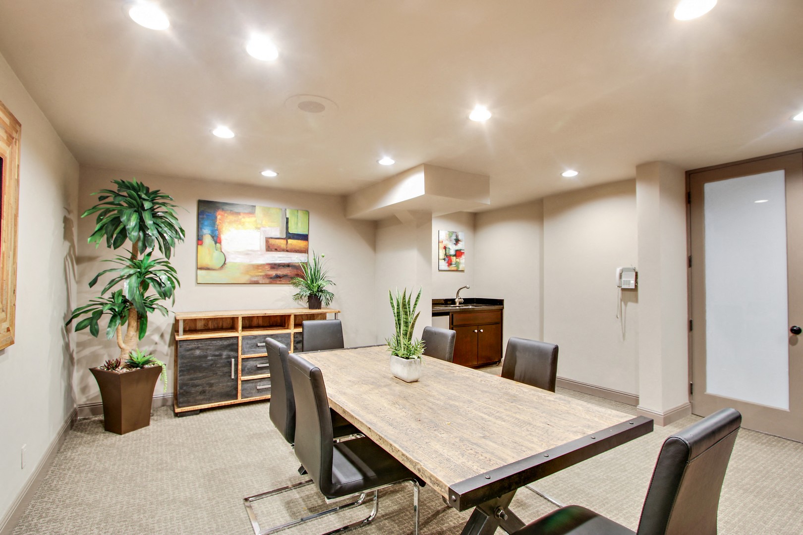 Conference Room at Woodcliff Luxury Apartments for rent in  Culver City