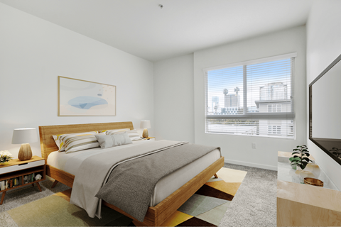 Spacious Bedroom at Vues on Gordon, Los Angeles 