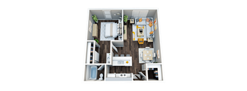 a1 floor plan  1 bedroom  1199 square feet