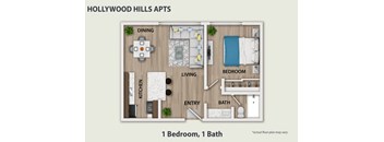 1 Bed 1 Bath