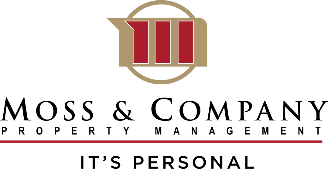 the logo for the moss  company proprietary management program