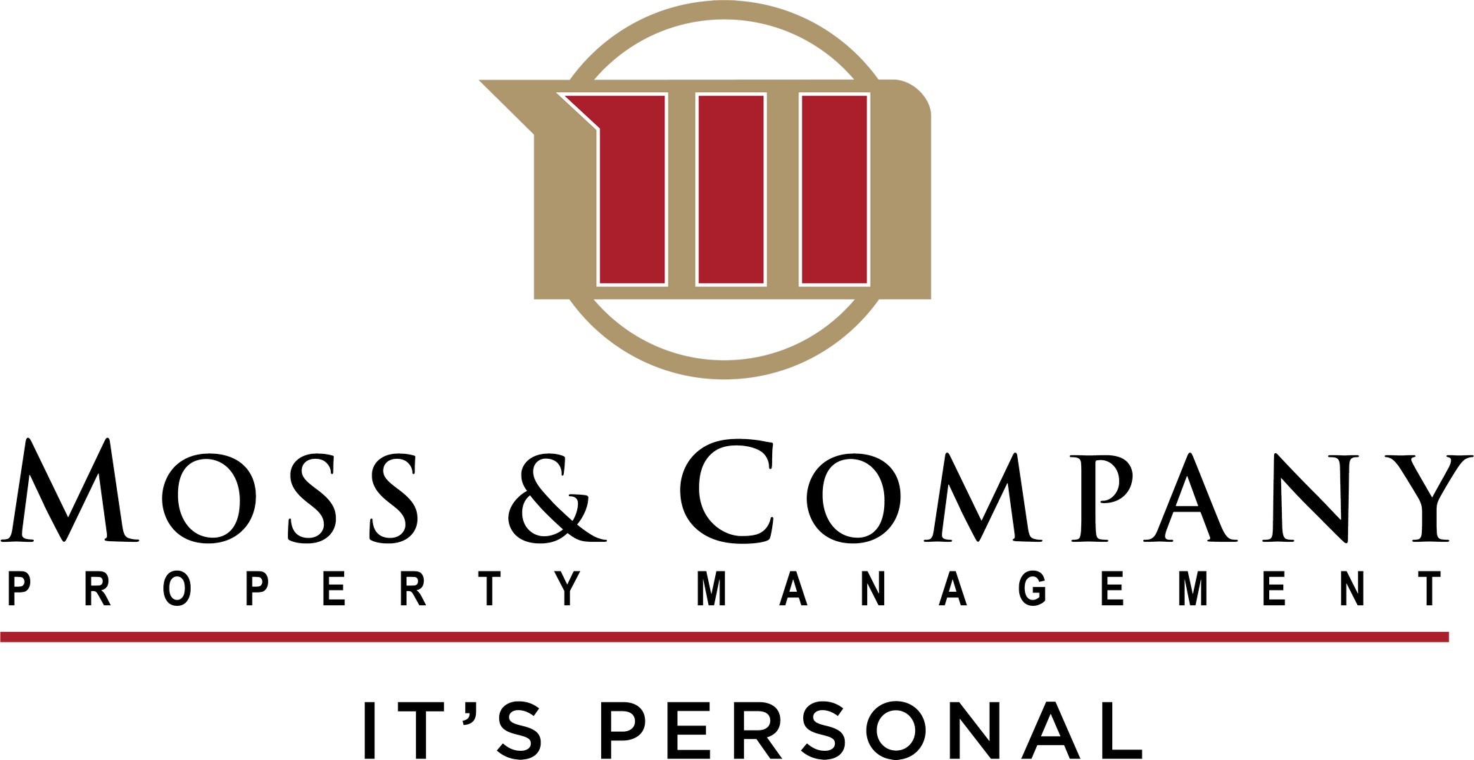 A logo for Moss & Company Property Management with the tagline "It