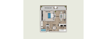 A diagram of a house layout with labeled rooms.
