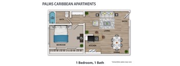 1 Bedroom, 1 Bath