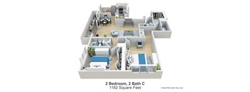 3 bedroom 2 bath c 112 square feet floor plan  the crossings