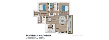 2 bedroom 2 bathroom