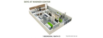 1 Bedroom, 1 Bath C1