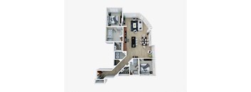 bedroom floor plan  2100 square feet  the crossings