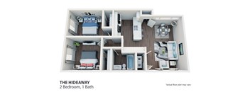 2 Bedroom, 1 Bath