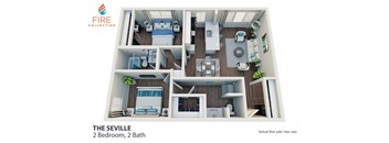 2 Bedroom, 2 Bath