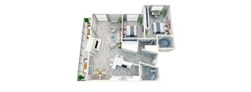 2 bedroom floor plan  the residences at