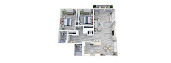 a floor plan of a home with a bedroom and a living room