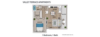 1 Bedroom, 1 Bath