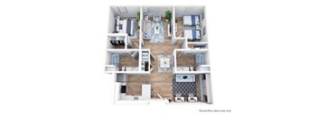 a 2400 sq ft floor plan with a bedroom and a living room