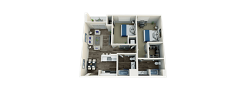 C2 Floor Plan at Vues on Gordon, Los Angeles, CA 90028
