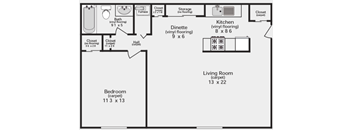 1 Bedroom Apartment Bloomington