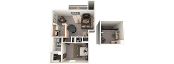 One Bedroom Apartment with Loft