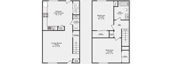 2 Bedroom Townhouse 1.5 Bathroom Bloomington
