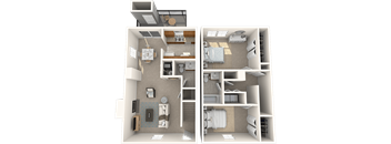 Two Bedroom Townhome