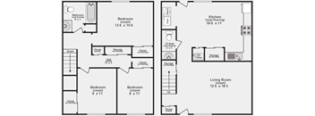 3 Bedroom Townhouse 1.5 Bathroom Bloomington