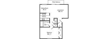 One Bedroom Apartment