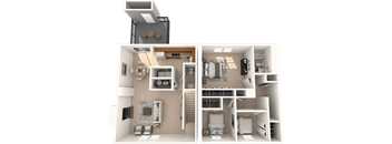 Three Bedroom Townhome