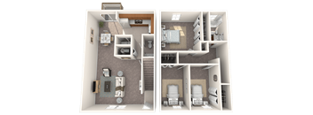 Three Bedroom Townhome