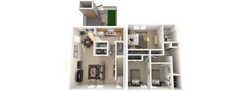 Three Bedroom Townhome