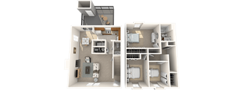 Three Bedroom Townhome