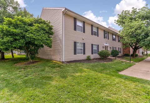 Exterior of an apartment building at Ashley Pointe Apartments