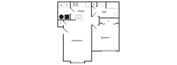 One Bedroom Apartment