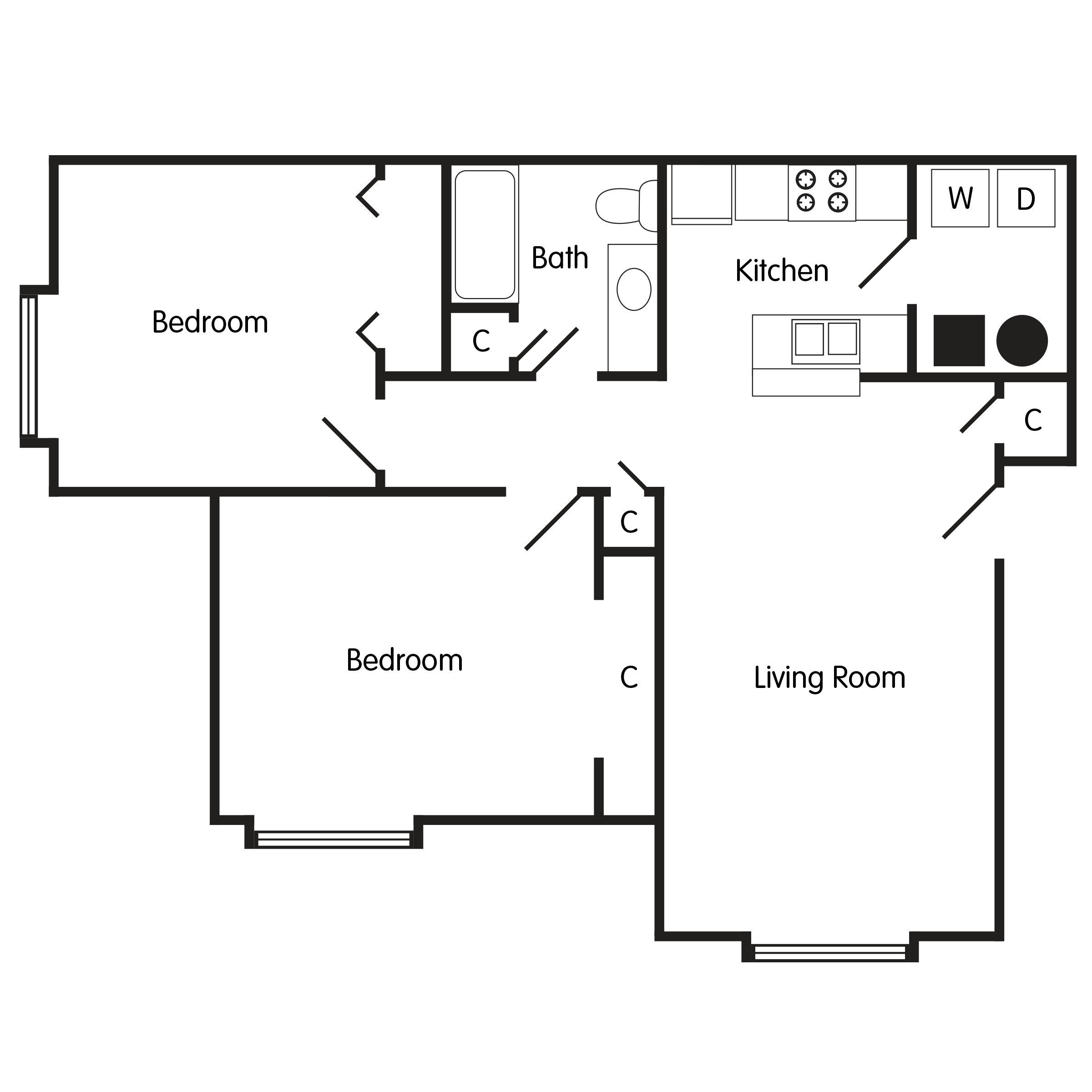 Two Bedroom Apartment