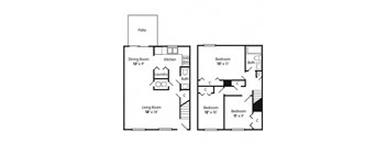 Three Bedroom Townhome