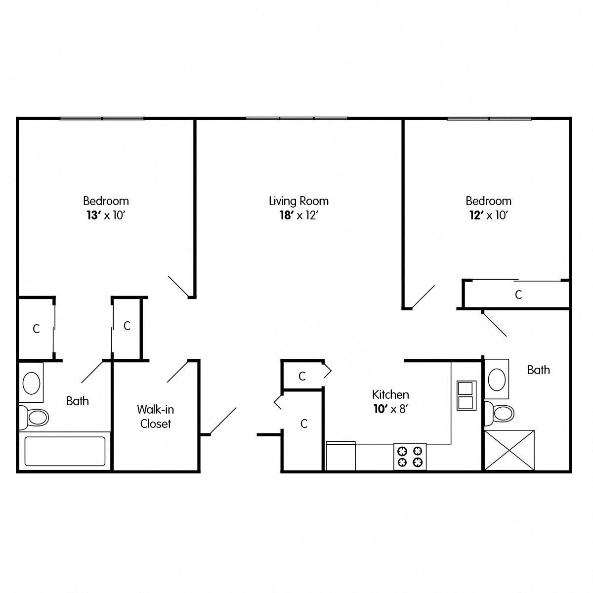Two Bedroom Apartment Racine WI