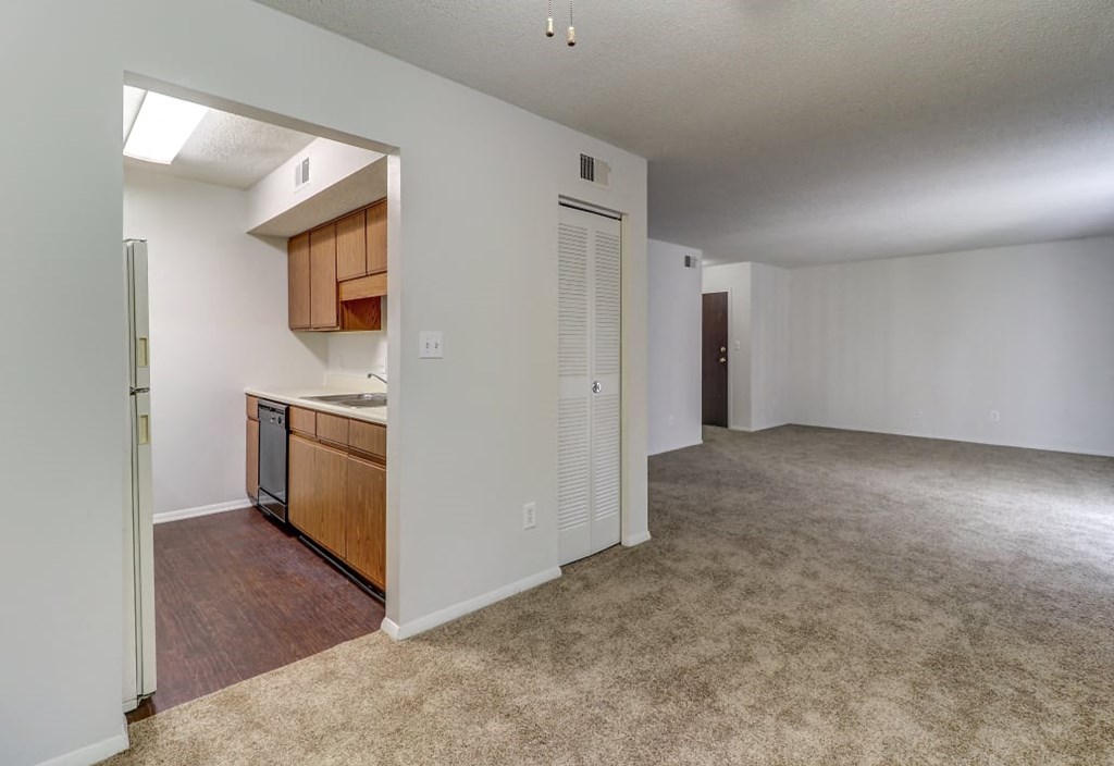 Open living and dining area at Ashley Pointe Apartments