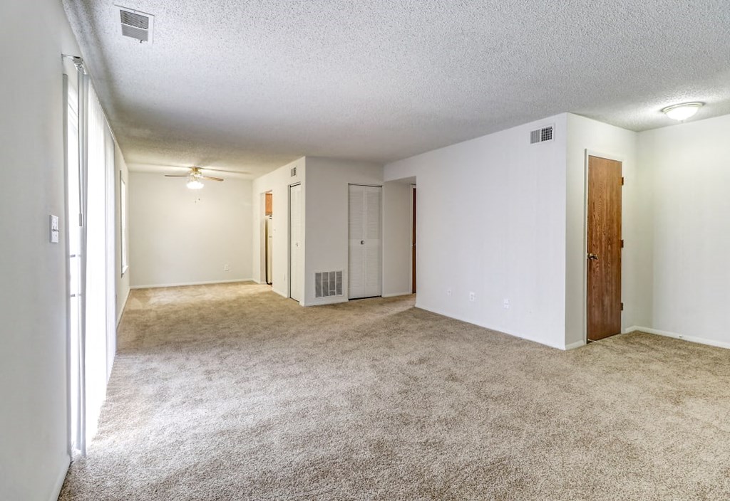 Open living and dining area at Ashley Pointe Apartments