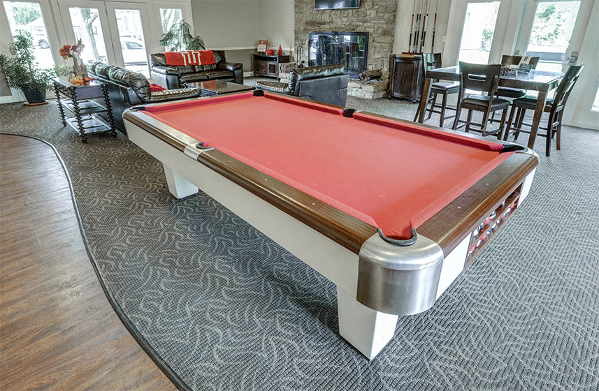 Pool Table at Woodbridge Apartments Bloomington