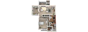 Keystone Crossing Apartment Two Bedroom