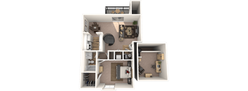 One Bedroom Apartment with Loft